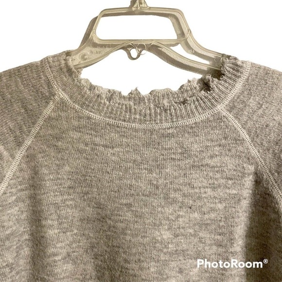 Staccato Size Large Pullover Sweater Gray Chewed Hems Soft Lightweight G… - Picture 2 of 8